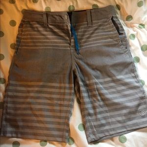 Grey Amphibian/Flat Front Shorts
